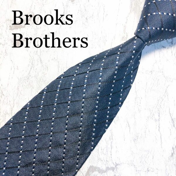 BROOKS BROTHERS ネクタイ　チェック　ネイビー