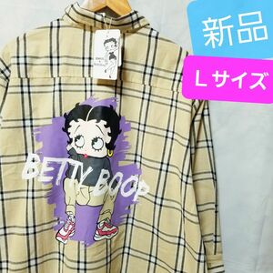 新品 ベティーブープ ワンピース ベティちゃん 長袖 シャツ USA Tシャツ