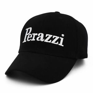 ペラッチ Perazzi 刺繍 キャップ 帽子 黒 ペラッツィ MX8 HIGHTECH