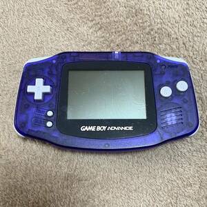 （n24）GAMEBOY ADVANCE ゲームボーイアドバンス 任天堂 ニンテンドー Nintendo GBA ゲーム機 ジャンク品 クリアブルー 