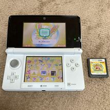 （n28）動作品 ニンテンドー3DS ポケモン Nintendo 任天堂 3DS 星のカービィ ソフト付き ホワイト 白 ポケットモンスター ゲーム機 本体_画像1