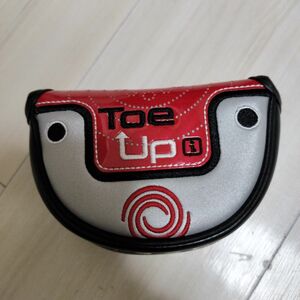 美品パターカバーヘッドカバーオデッセイToe Up iマレット用トゥアップアイ#Punkゴルフ