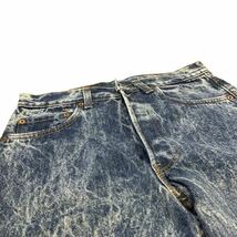 Dead Stock 90s USA製Levi's 501-0109 デニム パンツ W29 L36 ジーンズ ケミカルウォッシュ リーバイス Levis ヴィンテージ 新品 未使用_画像4