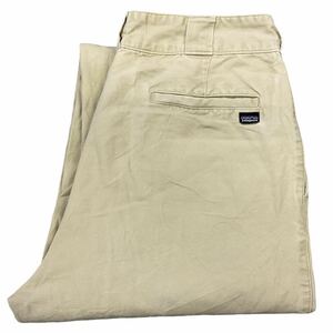 Patagonia ストレートパンツ MEN’S 32 ベージュ ワーク ダック パンツ コットン チノパンツ パタゴニア 2008年製 55305