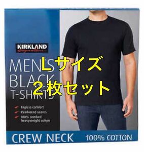 コストコ　カークランド メンズ黒Tシャツ Lサイズ 2枚セット