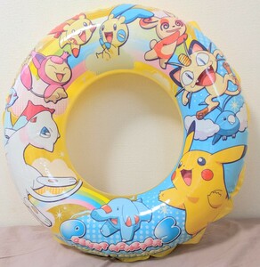  Pokemon надувной круг 55cm пустой bi воздух винил способ судно Inflatable Pokemon Swim Ring Float Pool Toy Rare Vintage