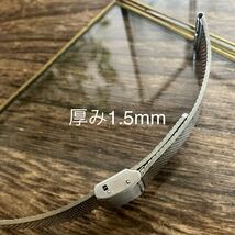 18mm 銀色　鏡面　薄型 時計バンド 中古品_画像5