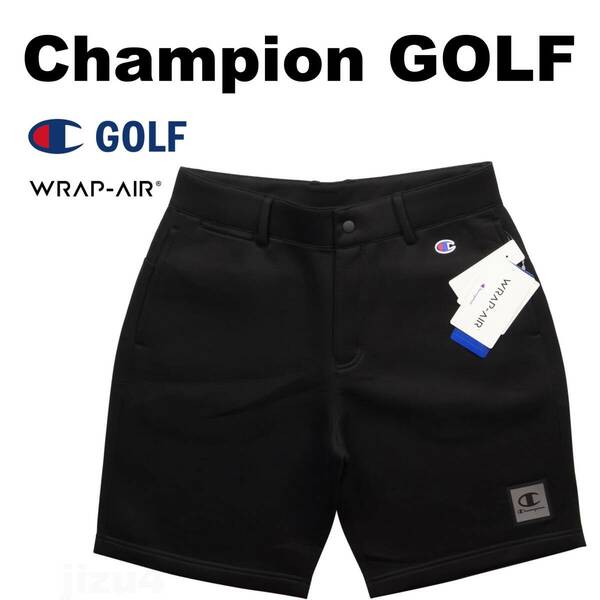 ■【M】定価11,880円 チャンピオン ゴルフ Wrap-Air スウェット ショートパンツ黒■