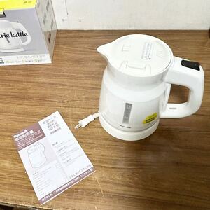 ピーコック魔法瓶工業 WEK-08 電気ケトル 800ml ホワイト 説明書付き