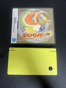 ☆【1円スタート/清掃/動作確認済】NINTENDO DSi ＋ ポケットモンスター ハートゴールド セット 充電器あり【ジャンク】☆