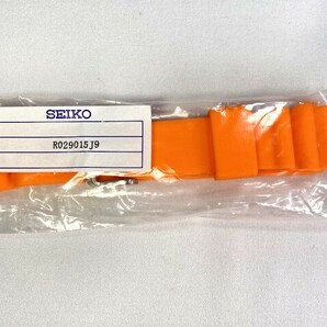 R029015J9 SEIKO プロスペックス 22mm 純正シリコンバンド オレンジ SBEP021/S802-00F0用 ネコポス送料無料の画像6