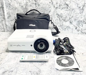 T3740 VIVItek/ヴィヴィテック DLPプロジェクター DX831 ランプ使用時間78/262 バッグ・リモコン付き