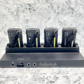 T3714 Panasonic TOUGHPAD FZ-X1 タブレット 4台セット 充電スタンド FZ-VEBX121 充電アダプター付き 初期化済み 防塵 防水の画像2