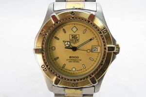 1 jpy ~[ flat battery ]TAG HEUER TAG Heuer Professional 2000 series 964.013 men's wristwatch Date combination 4-7-17