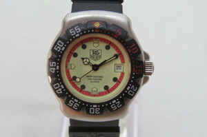 1円～【動作品】TAG HEUER　タグホイヤー フォーミュラ1 デイト 371.508 クォーツ レディース腕時計　ラバーベルト　ブラック　4-9-2