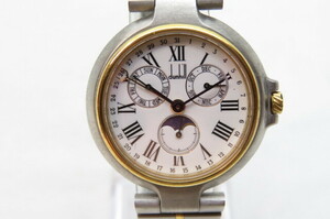 1 jpy ~[ operation goods ]dunhill Dunhill millenium ZPQ men's wristwatch moon phase combination 4-9-13