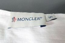 １円～MONCLER モンクレール　レディース　薄手コットンジャージ　重ね着風　長袖Tシャツ　サイズS　ホワイト　4-14-9_画像5