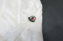 １円～MONCLER モンクレール　レディース　薄手コットンジャージ　重ね着風　長袖Tシャツ　サイズS　ホワイト　4-14-9_画像2