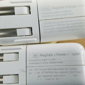 Apple アップル ACアダプター 2点セット 45W MagSafe2 Power Adapter A1436 ジャンク SJの画像2