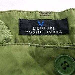 L'EQUIPE YOSHIE INABA レキップ ヨシエイナバ アンクル パンツ サイズ40 薄手 グリーン S2の画像4