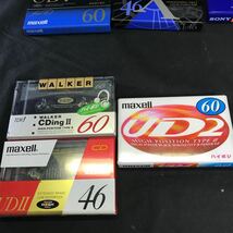 T3127 未使用 カセットテープ 15本 TDK maxell SONY AXIA Victor 10分 46分 60分 80分 100分 ハイポジ ノーマル レトロ 当時物 未開封_画像10