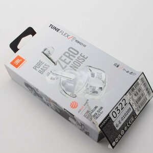 2826▲ JBL TUNE FLEX GHOST ワイヤレスイヤホン JBLTFLEXGWHT Bluetooth 2ウェイ装着 ノイズキャンセリング IPX4 ホワイト【0322】