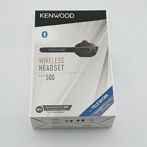 2823# JVCケンウッド/KENWOOD 片耳ヘッドセット KH-M500-B Bluetooth ハンズフリー通話 テレビ会議 ブラック 【0322】