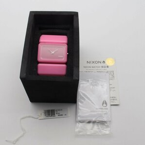 2963▲【訳有/電池切れ】NIXON 腕時計 NA726226-00 THE VEGA PINK-B4BC スクエアフェイス 強化クリスタルガラス ピンクの画像7