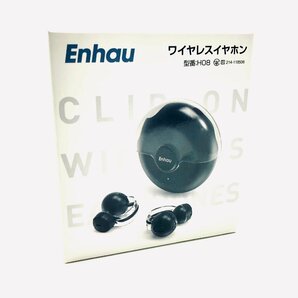 2974★Enhau ワイヤレスイヤホン H08 超軽量 Bluetooth5.3 最長58時間音楽再生 自動ペアリング iphone Android適用 ブラック【0322】の画像5