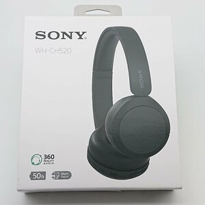 3068# ソニー/SONY ワイヤレスヘッドホン WH-CH520 Bluetooth 軽量設計 マイク機能 イコライザ―機能 ブラック 【0410】