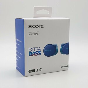 3088# ソニー/SONY 完全ワイヤレスイヤホン WF-XB700 LZ Bluetooth 重低音 マイク機能 ブルー 【0410】