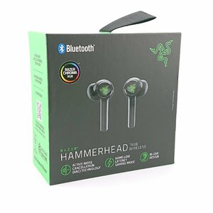 3111# Razer ワイヤレスゲーミングイヤホン HAMMERHEAD TRUE WIRELESS 2nd Gen Bluetooth カナル型設計 ブラック 【0410】