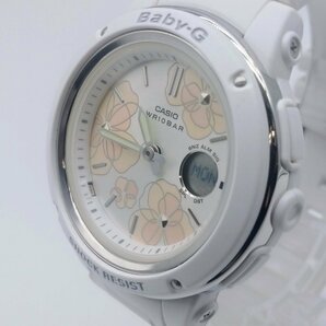 3117♭ CASIO カシオ BABY-G ベビージー Floral Dial Series BGA-150FL-7AJF 腕時計 クオーツ アナデジ レディース ホワイト【0122】の画像4