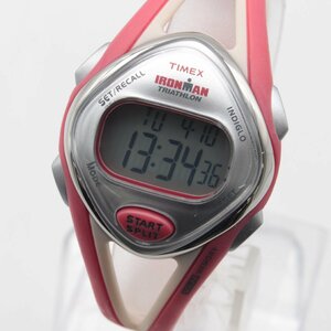 3199▲ TIMEX 腕時計 IRONMAN スリーク 50ラップ T5K787 100m耐水 アウトドア ランニング 運動 カジュアル メンズ レッド