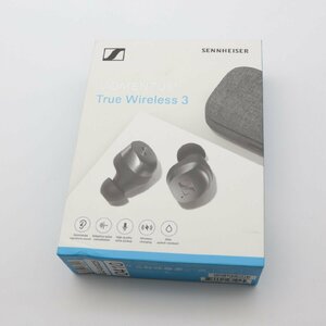 3220▲ ゼンハイザー Sennheiser ワイヤレスイヤホン MOMENTUM True Wireless 3 シングルダイナミックドライバー グラファイト【0410】