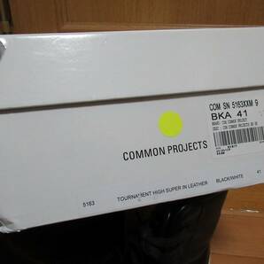 S9 COMMON PROJECTS 伊製 黒レザーハイカットスニーカー41 26cm コモンプロジェクトの画像9