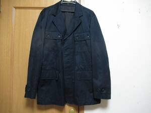 ★676 DAKS LONDON ダックス お洒落なコットンサファリジャケット 52 