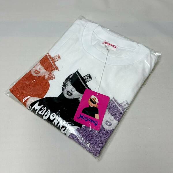 激レア デッドストック品 90s 日本製 Madonna 1993 THE GIRLIE SHOW マドンナ フォトプリント Tシャツ オフィシャル品 ヴィンテージ FREE