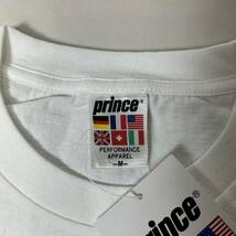 90s デッドストック品 正規品 prince tennis wear 1998 プリンス テニスウェア Tシャツ シングルステッチ ヴィンテージ 白 M_画像7