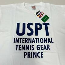 90s デッドストック品 正規品 prince tennis wear 1998 プリンス テニスウェア Tシャツ シングルステッチ ヴィンテージ 白 M_画像3