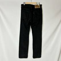 貴重 95年 USA製 正規品 Levi's 501-5960 リーバイス 501 後染め ブラックデニムパンツ 501刻印 ヴィンテージ 米国製 W30 L34_画像2