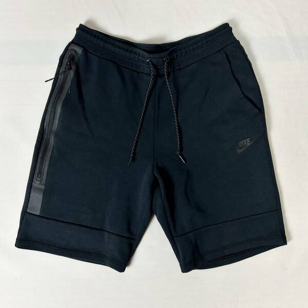 貴重 廃盤 初代 正規品 NIKE TECH FLEECE SHORT 628985-010 ナイキ テックフリース ショーツ ショートパンツ ブラック 黒 L