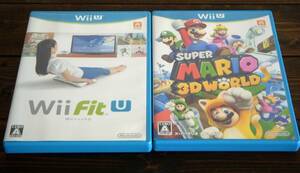 [ free shipping ] used Wii U exclusive use soft Wii Fit U, super Mario 3D world 