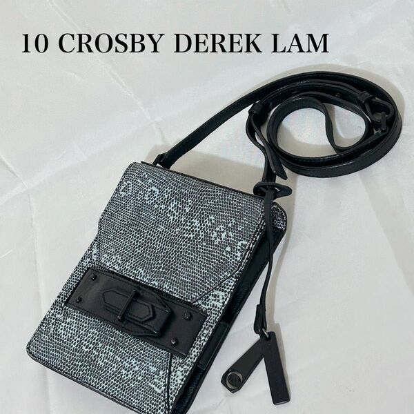 10CROSBY DEREK LAM リザードプリント　フォリオ　 ショルダーバッグ