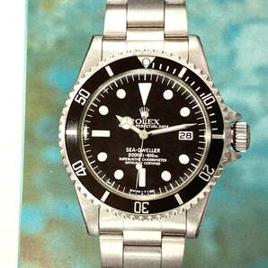 ★☆超レア 純正 ROLEX アンティーク ヴィンテージ シードゥエラー 時計ケース 外箱シール有 1665 1981年製冊子英語版 付属品 216☆★の画像9