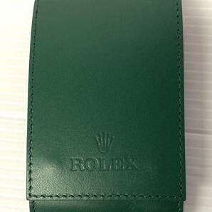 ★☆美品 純正 ROLEX ロレックス 時計用携帯ケース ウォッチケース グリーン 時計入れ トラベルケース 保存ケース 収納ケース☆★の画像1