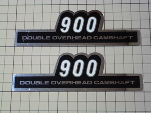 900 DOUBLE OVERHEAD CAMSHAFT ステッカー 2枚 当時物 です(140×42mm) ダブル オーバーヘッド カムシャフト DOHC