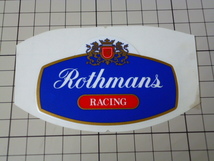 希少 HONDA 純正品 Rothmans RACING ステッカー 当時物 (84×57mm/ NSR50 NSR250 NS250 NS400 VFR400 等に) ホンダ ロスマンズ レーシング_画像1