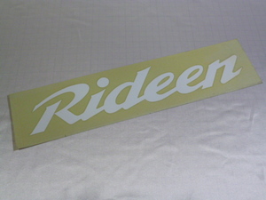 【大きめ】 正規品 Rideen ステッカー 当時物 です(白/切り文字/300×56mm) DUNLOP ダンロップ ライディーン
