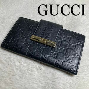 美品　GUCCI グッチシマ ロングウォレット 長財布 財布